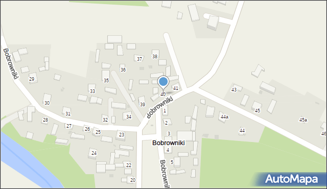 Bobrowniki, Bobrowniki, 40, mapa Bobrowniki