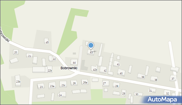 Bobrowniki, Bobrowniki, 43, mapa Bobrowniki