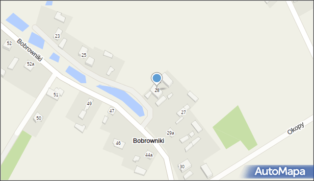 Bobrowniki, Bobrowniki, 28, mapa Bobrowniki