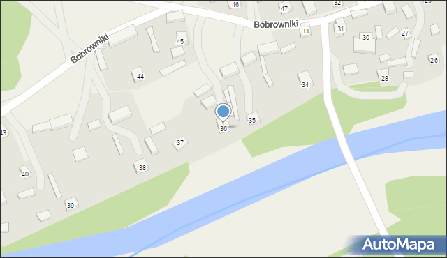 Bobrowniki, Bobrowniki, 36, mapa Bobrowniki