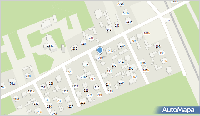 Bobrowniki, Bobrowniki, 210, mapa Bobrowniki