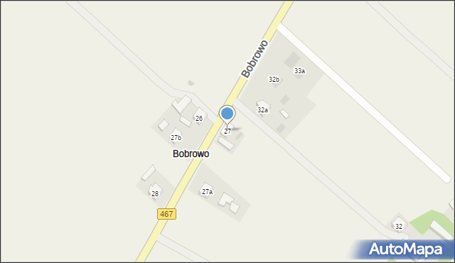 Bobrowo, Bobrowo, 27, mapa Bobrowo