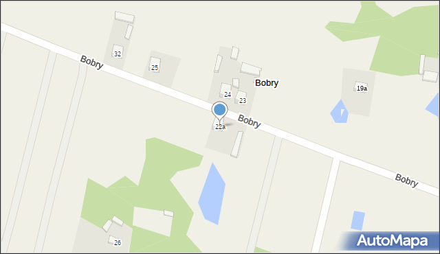 Bobry, Bobry, 22a, mapa Bobry