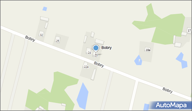 Bobry, Bobry, 23, mapa Bobry