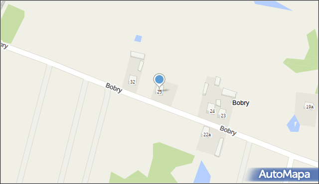 Bobry, Bobry, 25, mapa Bobry