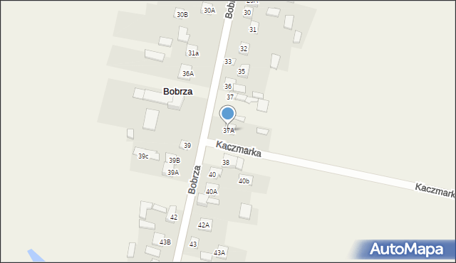 Bobrza, Bobrza, 37A, mapa Bobrza