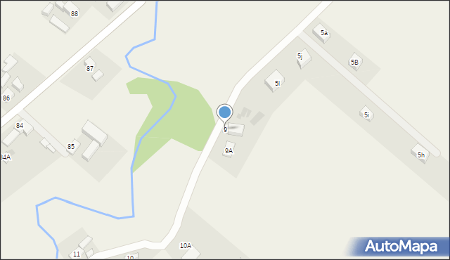 Bobrzany, Bobrzany, 9, mapa Bobrzany