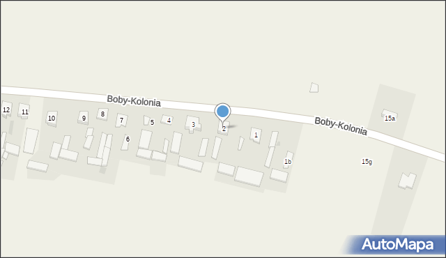 Boby-Kolonia, Boby-Kolonia, 2, mapa Boby-Kolonia