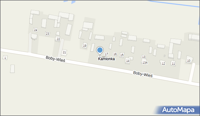 Boby-Wieś, Boby-Wieś, 18, mapa Boby-Wieś