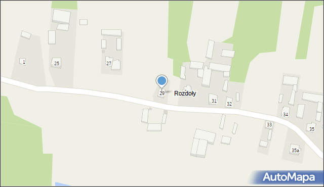 Boby-Wieś, Boby-Wieś, 29, mapa Boby-Wieś