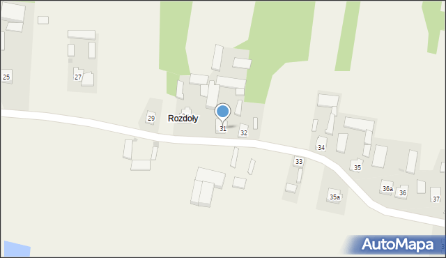 Boby-Wieś, Boby-Wieś, 31, mapa Boby-Wieś