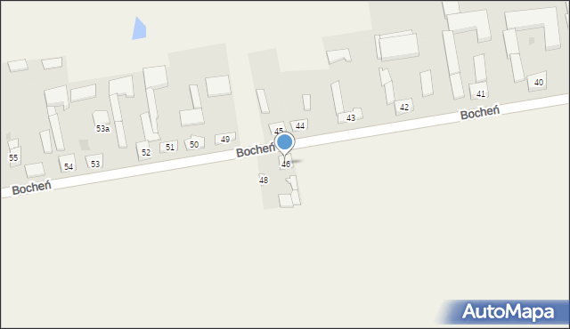 Bocheń, Bocheń, 46, mapa Bocheń