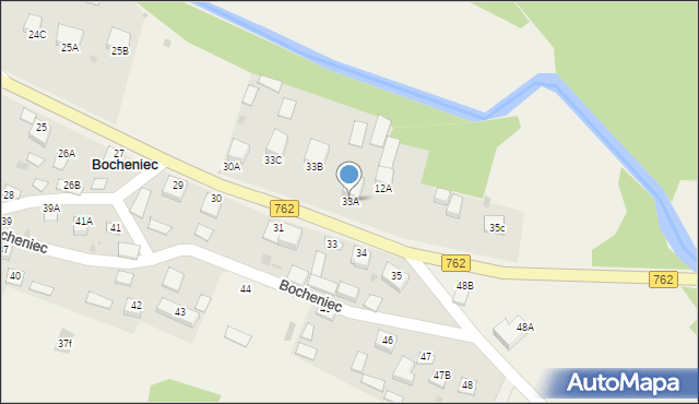 Bocheniec, Bocheniec, 33A, mapa Bocheniec