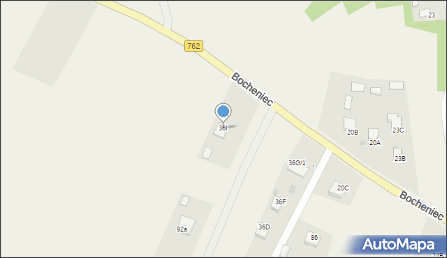 Bocheniec, Bocheniec, 36I, mapa Bocheniec