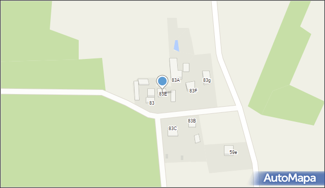 Bocheniec, Bocheniec, 83E, mapa Bocheniec