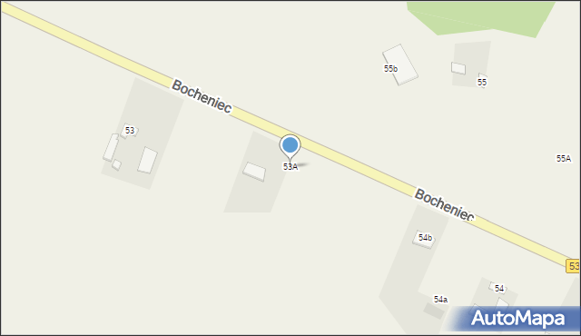 Bocheniec, Bocheniec, 53A, mapa Bocheniec