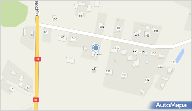 Bochlin, Bochlin, 110, mapa Bochlin