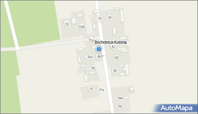 Bochotnica-Kolonia, Bochotnica-Kolonia, 54, mapa Bochotnica-Kolonia