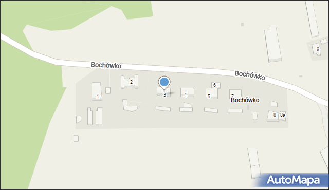 Bochówko, Bochówko, 3, mapa Bochówko