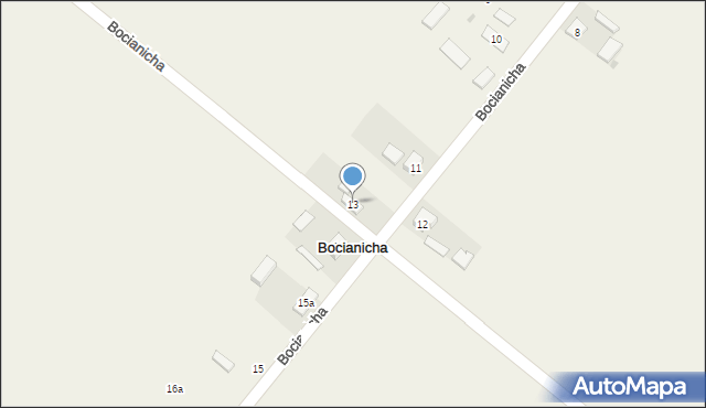 Bocianicha, Bocianicha, 13, mapa Bocianicha