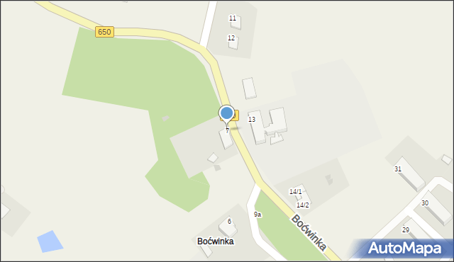 Boćwinka, Boćwinka, 7, mapa Boćwinka