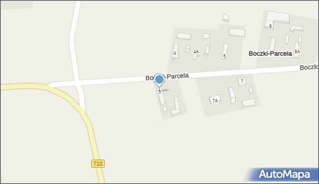 Boczki-Parcela, Boczki-Parcela, 5, mapa Boczki-Parcela