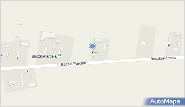 Boczki-Parcela, Boczki-Parcela, 9, mapa Boczki-Parcela