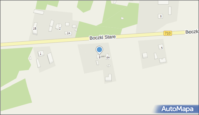 Boczki Stare, Boczki Stare, 4, mapa Boczki Stare