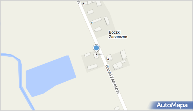 Boczki Zarzeczne, Boczki Zarzeczne, 5, mapa Boczki Zarzeczne