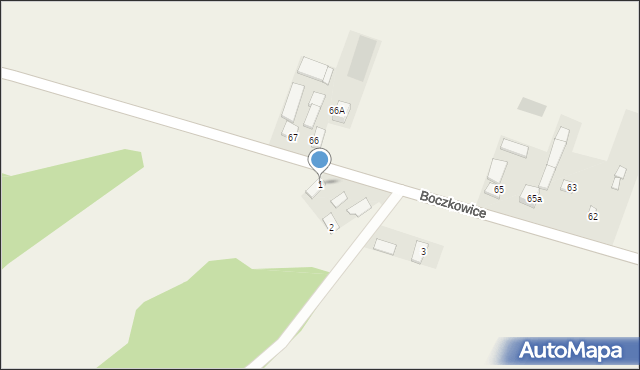 Boczkowice, Boczkowice, 1, mapa Boczkowice