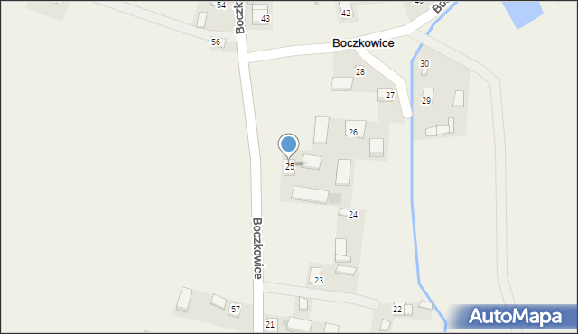 Boczkowice, Boczkowice, 25, mapa Boczkowice