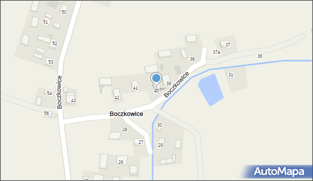 Boczkowice, Boczkowice, 40, mapa Boczkowice