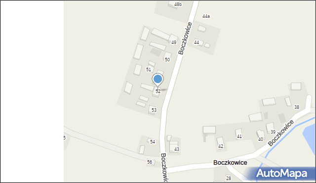Boczkowice, Boczkowice, 52, mapa Boczkowice