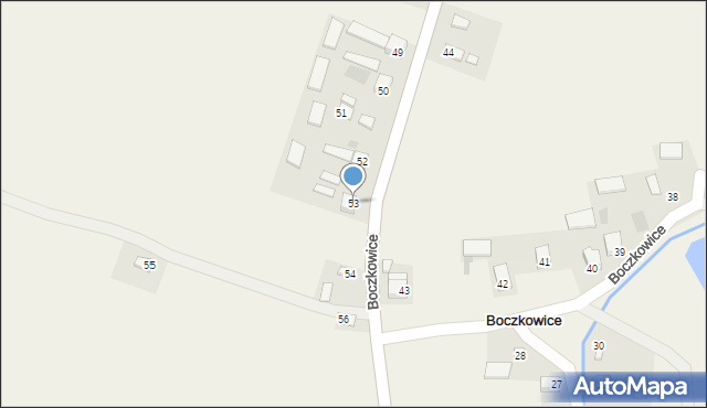 Boczkowice, Boczkowice, 53, mapa Boczkowice