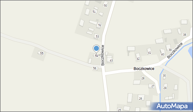 Boczkowice, Boczkowice, 54, mapa Boczkowice