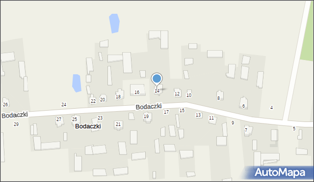 Bodaczki, Bodaczki, 14, mapa Bodaczki