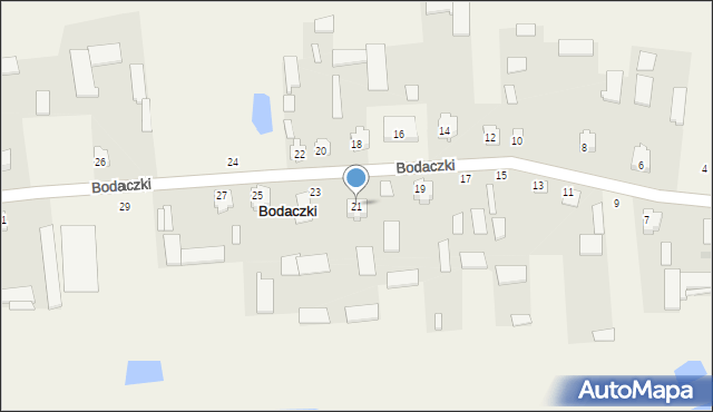 Bodaczki, Bodaczki, 21, mapa Bodaczki