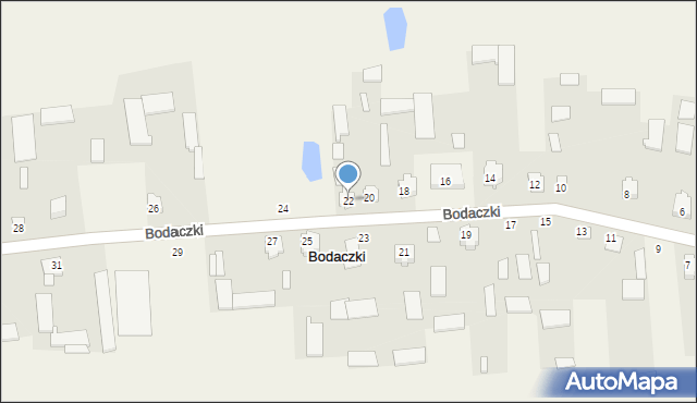 Bodaczki, Bodaczki, 22, mapa Bodaczki