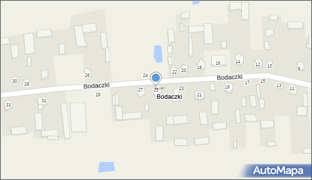 Bodaczki, Bodaczki, 25, mapa Bodaczki