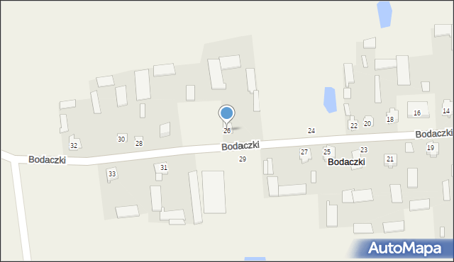 Bodaczki, Bodaczki, 26, mapa Bodaczki