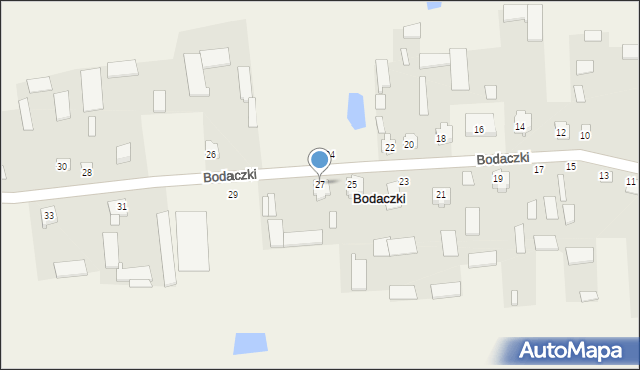 Bodaczki, Bodaczki, 27, mapa Bodaczki