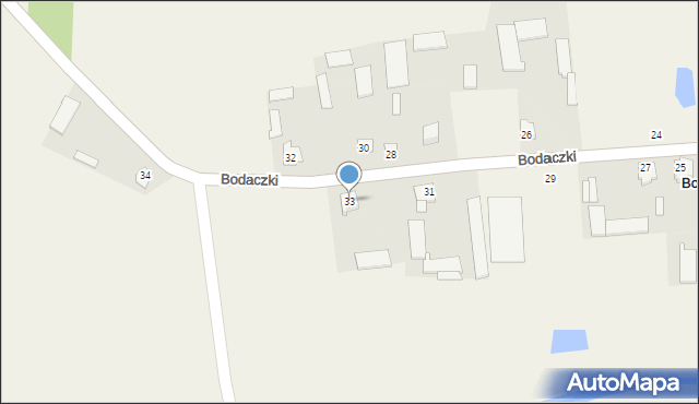 Bodaczki, Bodaczki, 33, mapa Bodaczki