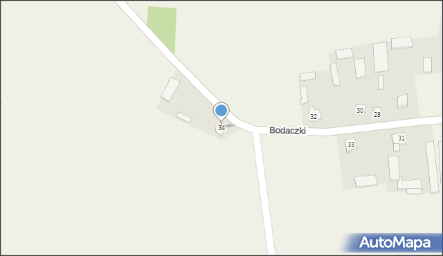 Bodaczki, Bodaczki, 34, mapa Bodaczki