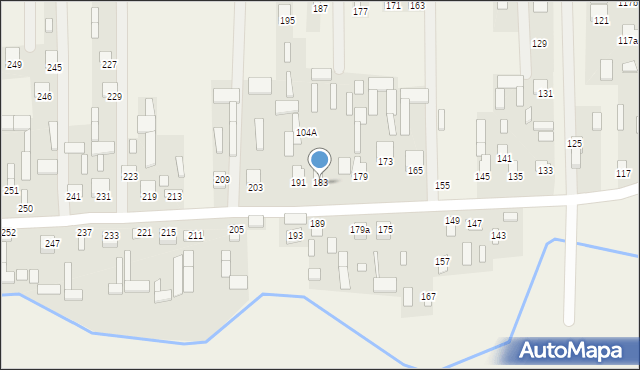 Bodaczów, Bodaczów, 183a, mapa Bodaczów