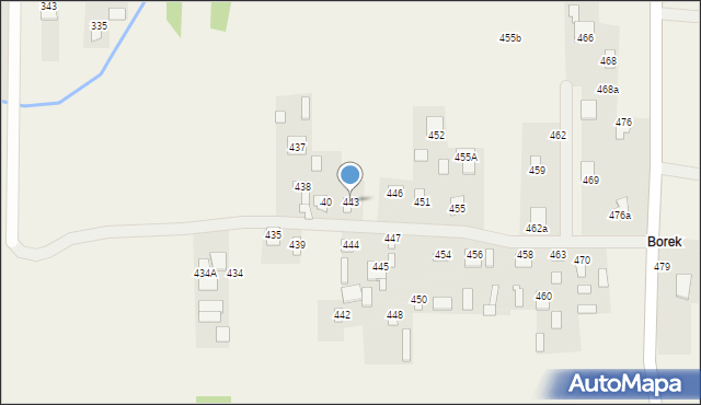 Bodaczów, Bodaczów, 443, mapa Bodaczów