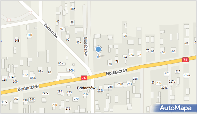 Bodaczów, Bodaczów, 82, mapa Bodaczów