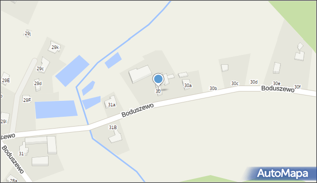 Boduszewo, Boduszewo, 30, mapa Boduszewo