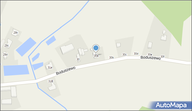 Boduszewo, Boduszewo, 30a, mapa Boduszewo