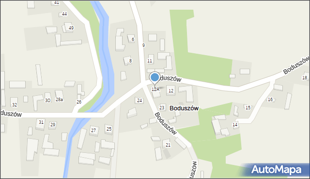 Boduszów, Boduszów, 12A, mapa Boduszów