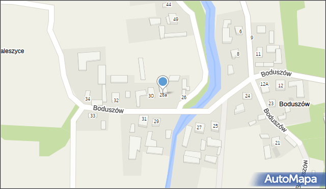 Boduszów, Boduszów, 28a, mapa Boduszów